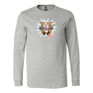 OMG Red Nose Pitbull - Canvas brand Long Sleeve Shirt