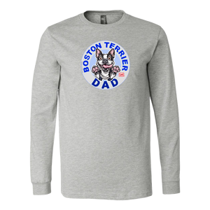 Boston Terrier Dad - Canvas brand Long Sleeve Shirt