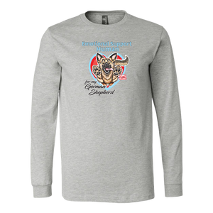 Emotional Support Human - German Shepherd - Canvas brand Long Sleeve Shirt