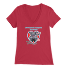 Emotional Support Human - Black Labrador Retriever - Womens V-Neck for Dog Lovers