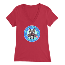 Load image into Gallery viewer, Boston Terrier Mom - Bella Womens V-Neck for the Bostie Mom