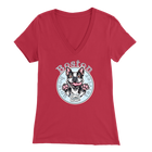 Boston Terrier - Bella Womens V-Neck for the Boston Terrier Dog Lover