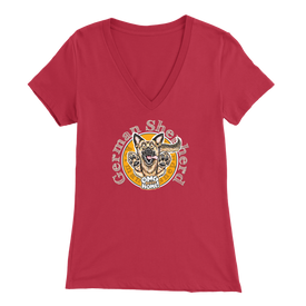 German Shepherd - Bella Womens V-Neck for GSD Dog Lovers