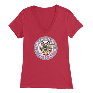 German Shepherd Mom - Bella Womens V-Neck