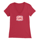 OMG Logo - Bella Womens V-Neck Shirt for Dog Lovers