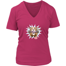 Load image into Gallery viewer, Red Nose Pitbull - District Womens V-Neck for Pit Bull Dog Lovers