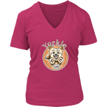 Load image into Gallery viewer, Yorkshire Terrier (Yorkie) - District Womens V-Neck for Yorkie Dog Lovers