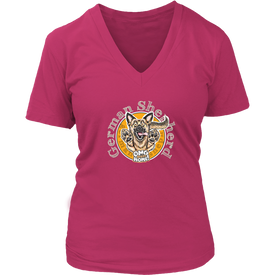 German Shepherd - District Womens V-Neck for Dog Lovers