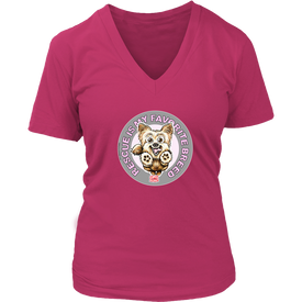 Rescue is My Favorite Breed - Yorkie - Womens V-Neck for the Yorkshire Terrier Dog Lover