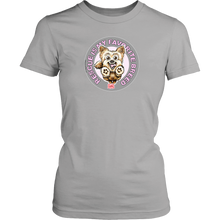 Load image into Gallery viewer, Rescue is my favorite breed on a women&#39;s grey t-shirt featuring the Yorkie