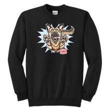 Load image into Gallery viewer, German Shepherd Youth Crewneck Sweatshirt