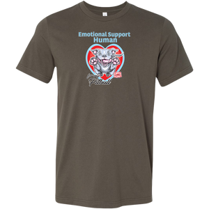 Emotional Support Human - Blue Nose Pitbull - Canvas brand Mens Shirt