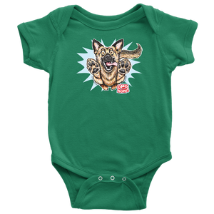 German Shepherd Baby Bodysuit