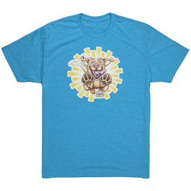 Yellow Labrador Dog Lover Soft Triblend Mens Shirt