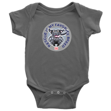 Load image into Gallery viewer, Rescue is My Favorite Breed - Black Labrador Baby Bodysuit