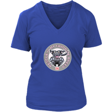 Load image into Gallery viewer, Rescue is My Favorite Breed - Black Labrador Womens V-Neck