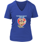 Emotional Support Human - Golden Retriever - District Womens V-Neck For Dog Lovers