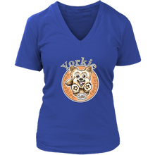 Load image into Gallery viewer, Yorkshire Terrier (Yorkie) - District Womens V-Neck for Yorkie Dog Lovers