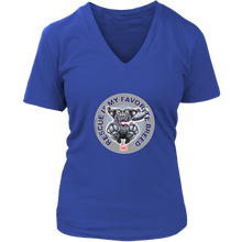 Load image into Gallery viewer, Rescue is My Favorite Breed - Black Labrador Womens V-Neck