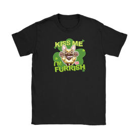 Kiss me I'm furrish - Frenchie - Gildan Womens T-Shirt