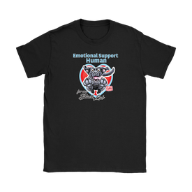 Emotional Support Human - Black Labrador Retriever - Womens T-Shirt for Dog Lovers