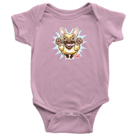 OMG Fawn French Bulldog - Frenchie - Baby Bodysuit