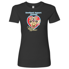 Emotional Support Human - Golden Retriever - Next Level Womens Shirt