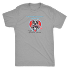 light grey mens tee with Boston Terrier dog design on front