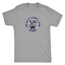 Load image into Gallery viewer, Black Labrador Dog Dad Shirt for Lab Lovers