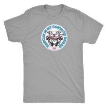 Load image into Gallery viewer, Rescue is my favorite breed - White Staffy Mens Triblend Shirt by Next Level