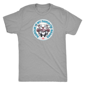 Rescue is my favorite breed - White Staffy Mens Triblend Shirt by Next Level