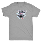 Happy Excited Jumping Black Labrador Retriever Dog - Mens Triblend T-shirt for Dog Lovers