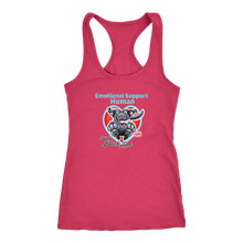 Load image into Gallery viewer, Emotional Support Human - Black Labrador Retriever - Racerback Tank for Dog Lovers