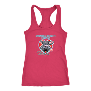 Emotional Support Human - Black Labrador Retriever - Racerback Tank for Dog Lovers