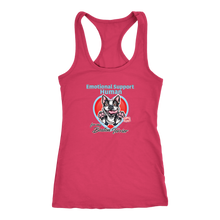 Load image into Gallery viewer, Emotional Support Human - Boston Terrier - Next Level Racerback Tank