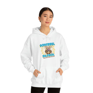 Cute Yellow Labrador Retriever Dog - Squirrel Patrol Puppy - Unisex Heavy Blend™ Hooded Sweatshirt