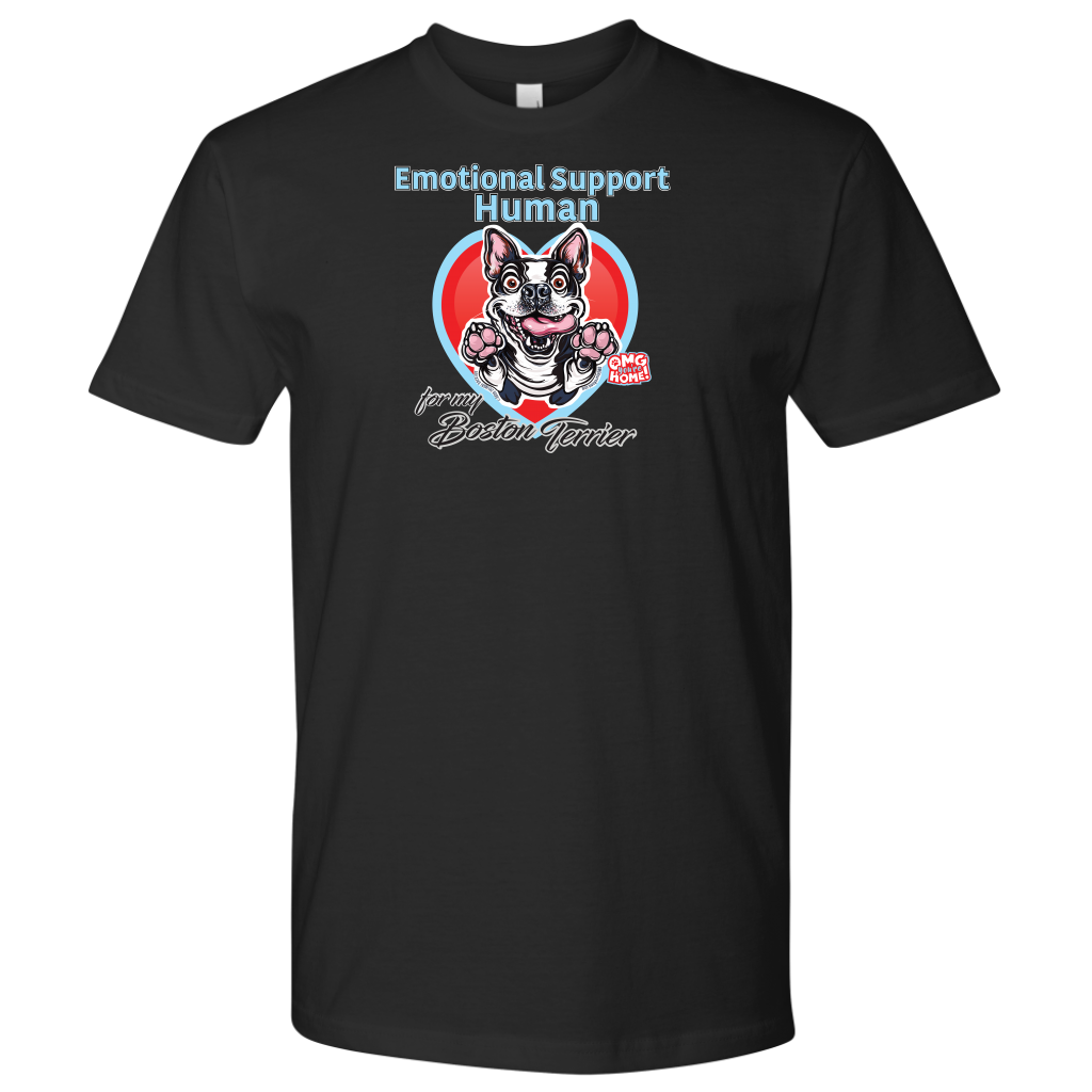 Emotional Support Human - Boston Terrier - Next Level Mens Shirt