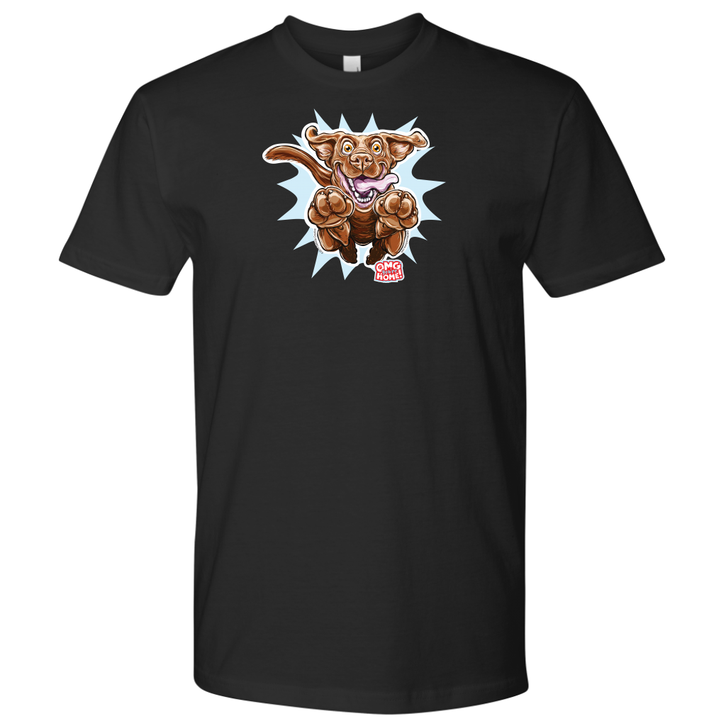 OMG Chocolate Labrador Retriever - Next Level Mens Shirt