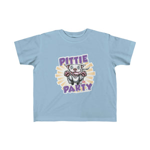 Kid's Fine Jersey Pittie Party Happy Pitbull Puppy Tee