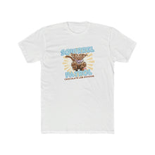 Load image into Gallery viewer, Chocolate Labrador Dog Squirrel Patrol - Men&#39;s Cotton Crew Tee