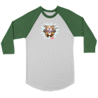 Red Nose Pitbull - Canvas brand Unisex 3/4 Raglan