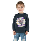 Cute and Happy Pitbull Puppy Dog Toddler Long Sleeve Tee