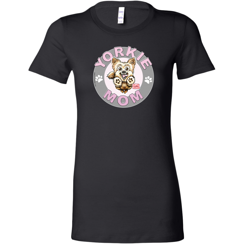 Yorkshire Terrier (Yorkie) Mom - Bella Womens Shirt for Yorkie Dog Lovers