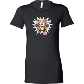 OMG Red Nose Pitbull - Bella Womens Shirt