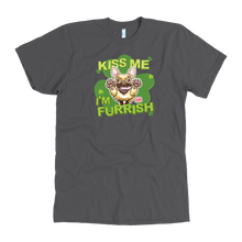 Load image into Gallery viewer, Kiss me I&#39;m furrish - Fawn Frenchie Dog - American Apparel Mens