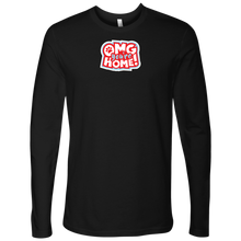 Load image into Gallery viewer, Next Level Mens Long Sleeve featuring the OMG You&#39;re HOME! logo