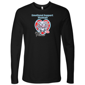 Emotional Support Human - Blue Nose Pitbull - Next Level Mens Long Sleeve
