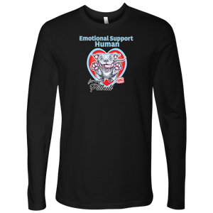 Emotional Support Human - Blue Nose Pitbull - Next Level Mens Long Sleeve