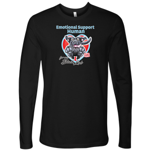 Emotional Support Human - Black Labrador Retriever - Next Level Mens Long Sleeve