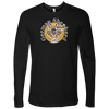 black Next Level Mens Long Sleeve featuring the OMG German Shepherd design